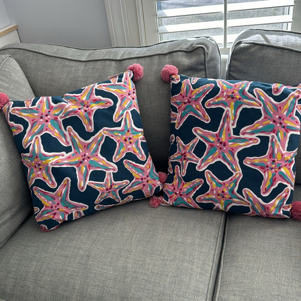 Simply Southern starfish pillows 2